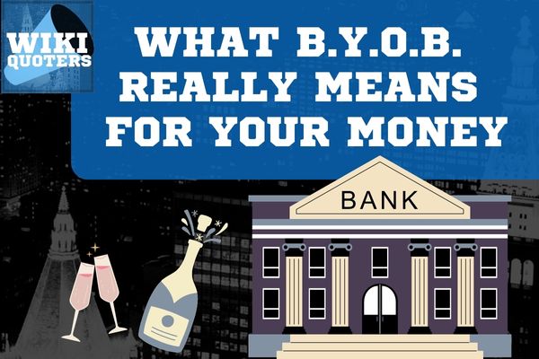 what does byob mean for your money, being your own bank